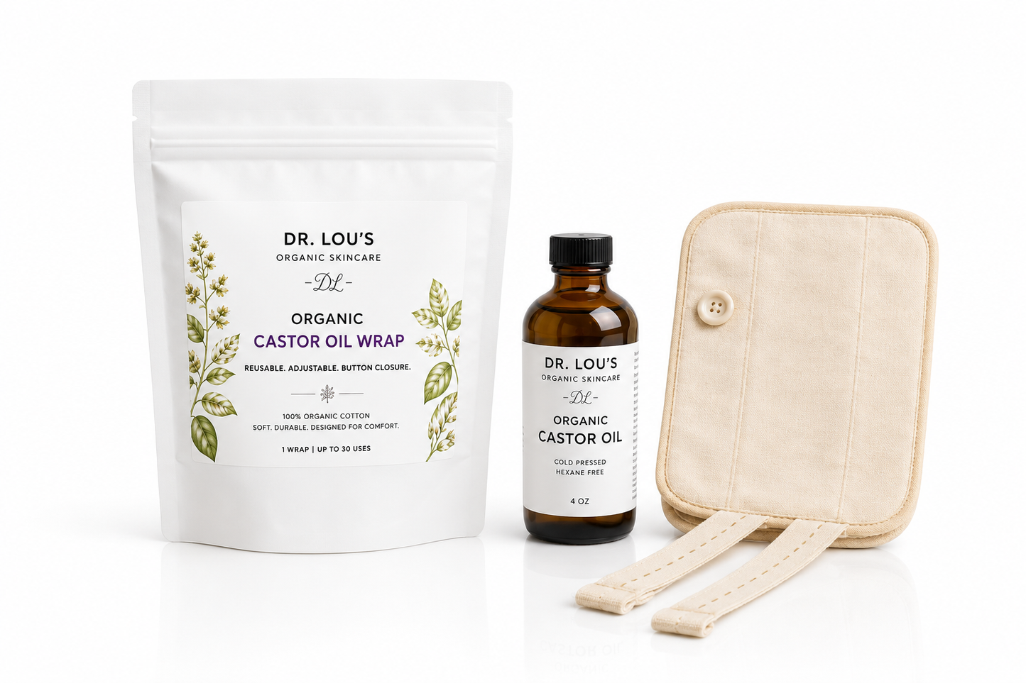 Dr. Lou's Castor Oil Pack™ | Botanical Wellness Wrap