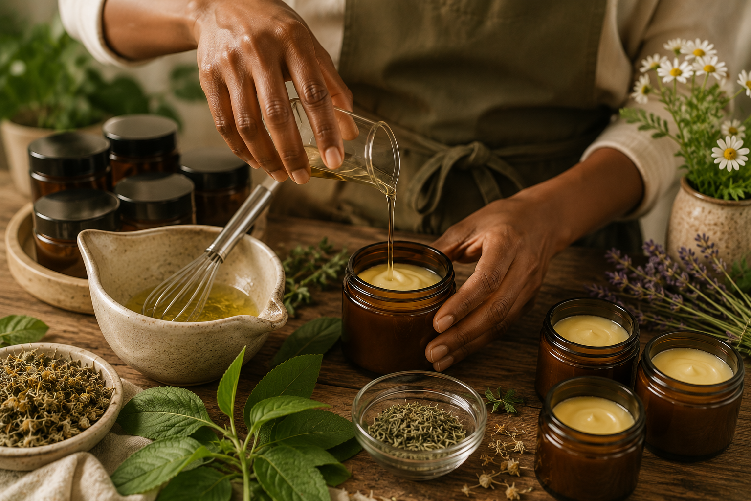Botanical wellness products created to support intentional self-care and relaxation.